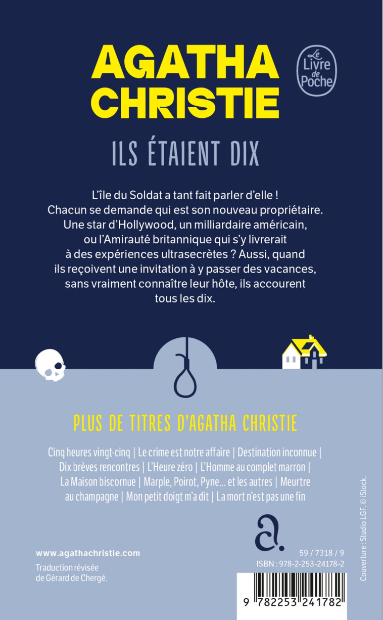 Ils étaient dix - Agatha Christie, Agatha Christie - LGF