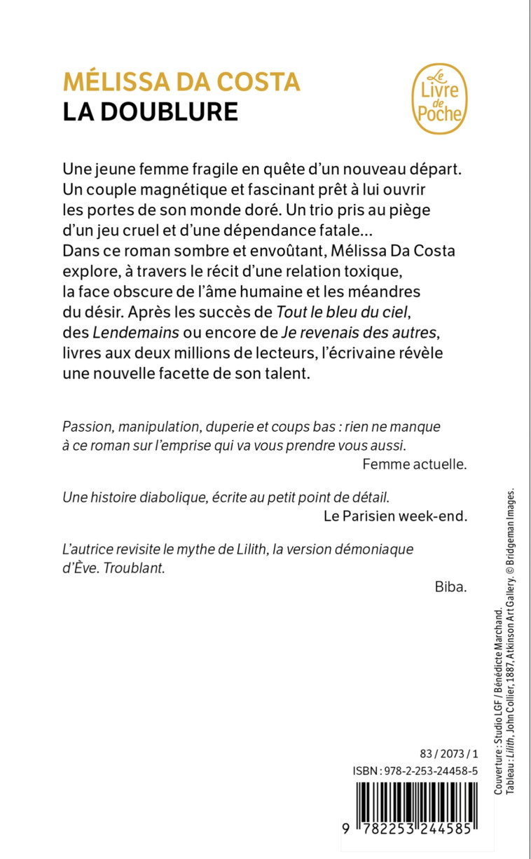 La Doublure - Mélissa Da Costa, Mélissa Da Costa - LGF