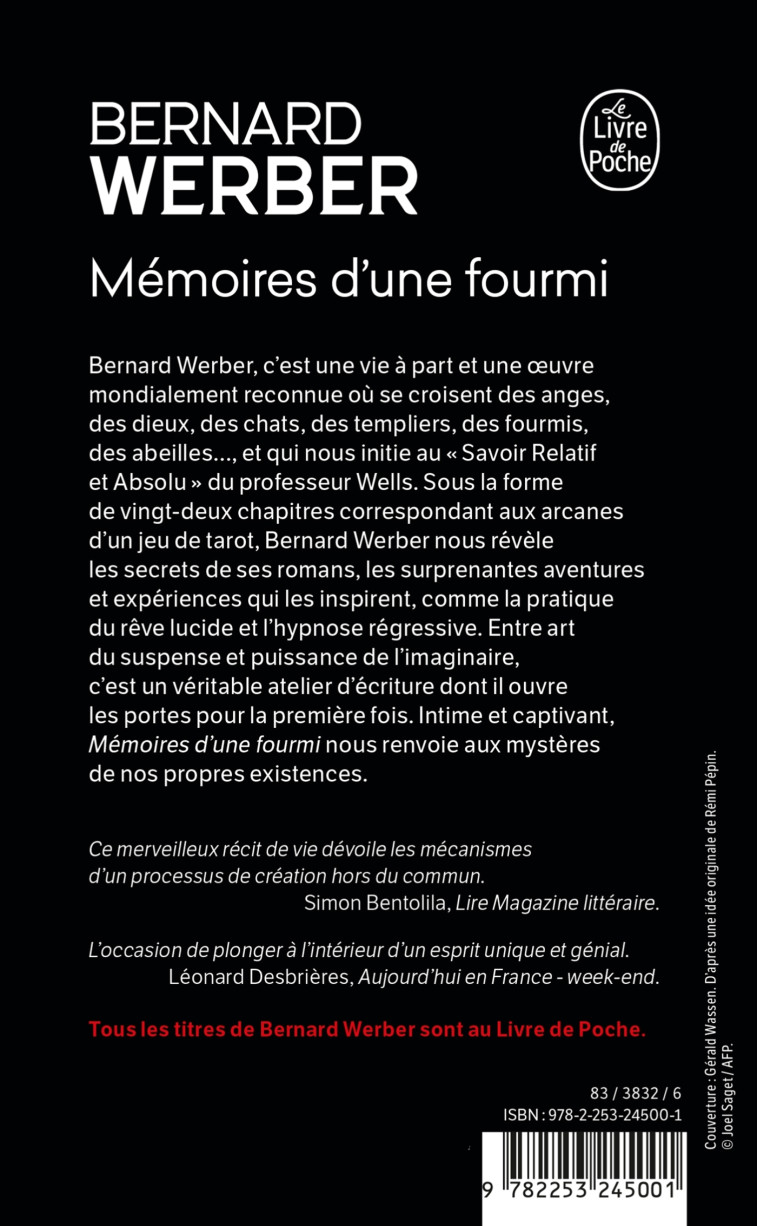 Mémoires d'une fourmi - Bernard Werber - LGF