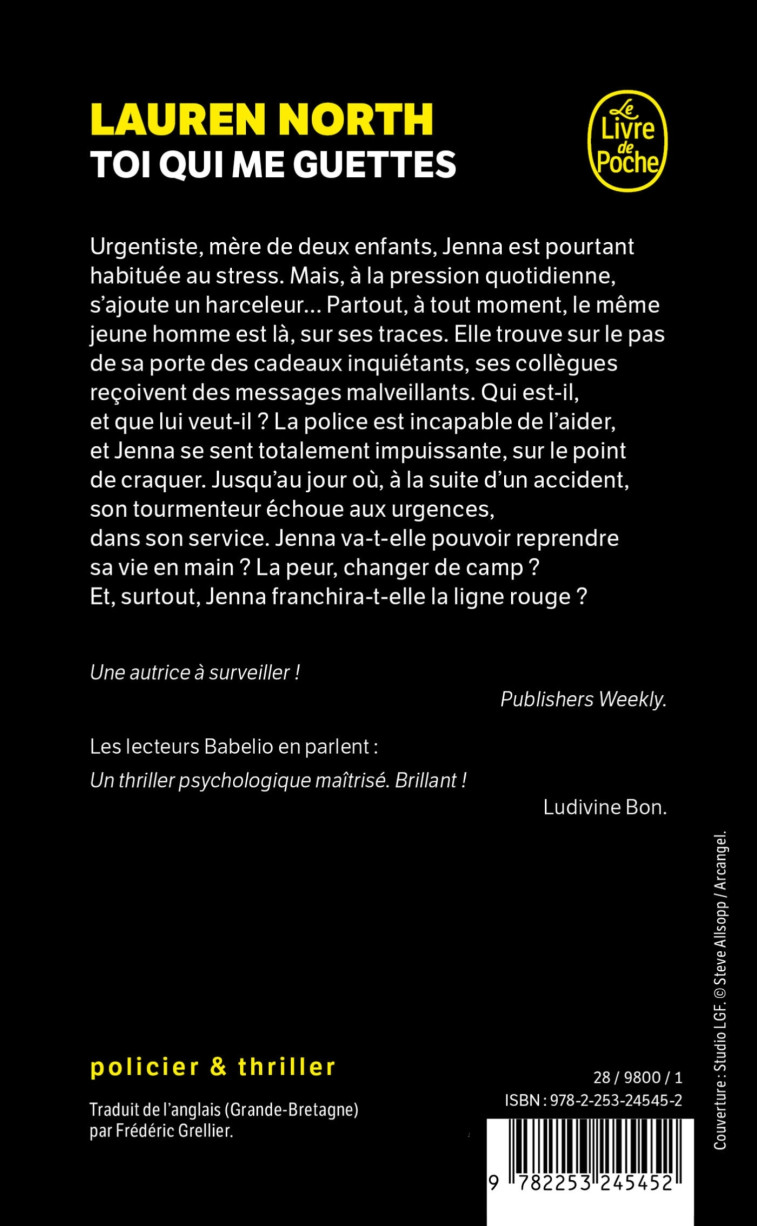 Toi qui me guettes - Lauren North - LGF