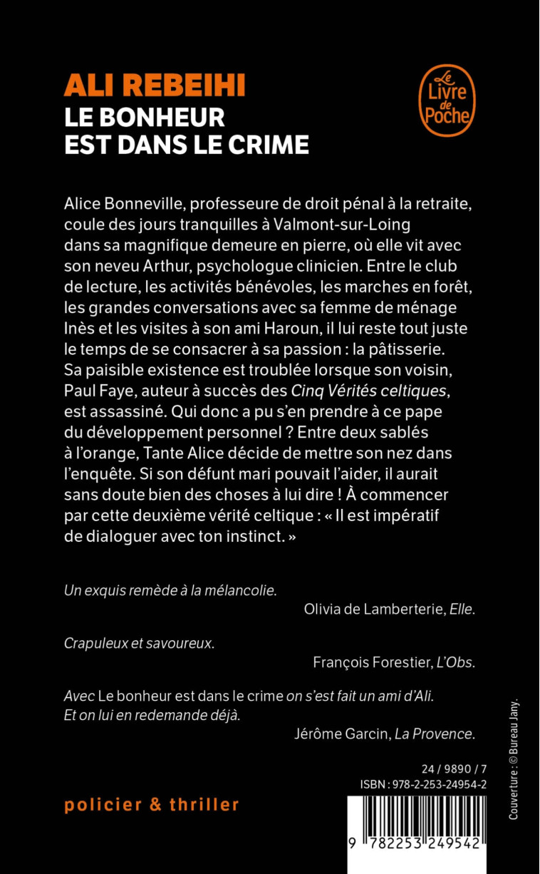 Le Bonheur est dans le crime (Tante Alice enquête, Tome 1) - Ali Rebeihi - LGF
