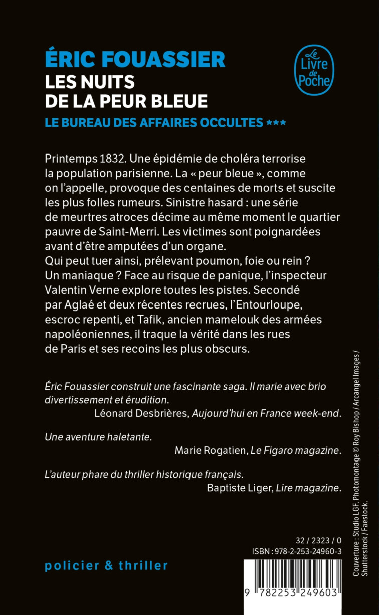 Les Nuits de la peur bleue (Le Bureau des affaires occultes, Tome 3) - Eric Fouassier, Eric Fouassier - LGF