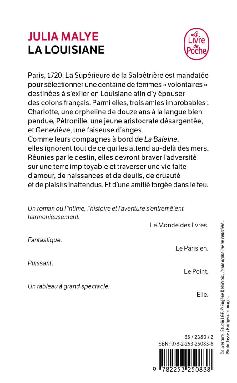 La Louisiane - Julia Malye, Julia Malye - LGF