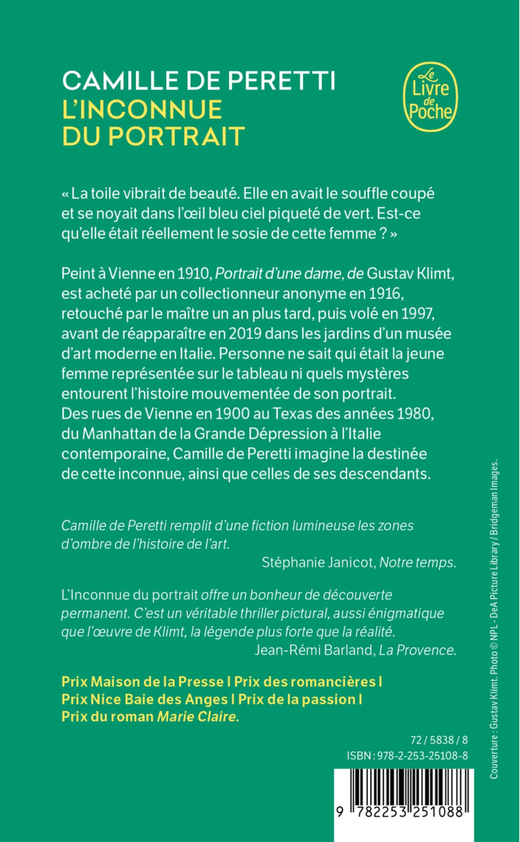 L'Inconnue du portrait - Camille Peretti, Camille Peretti - LGF