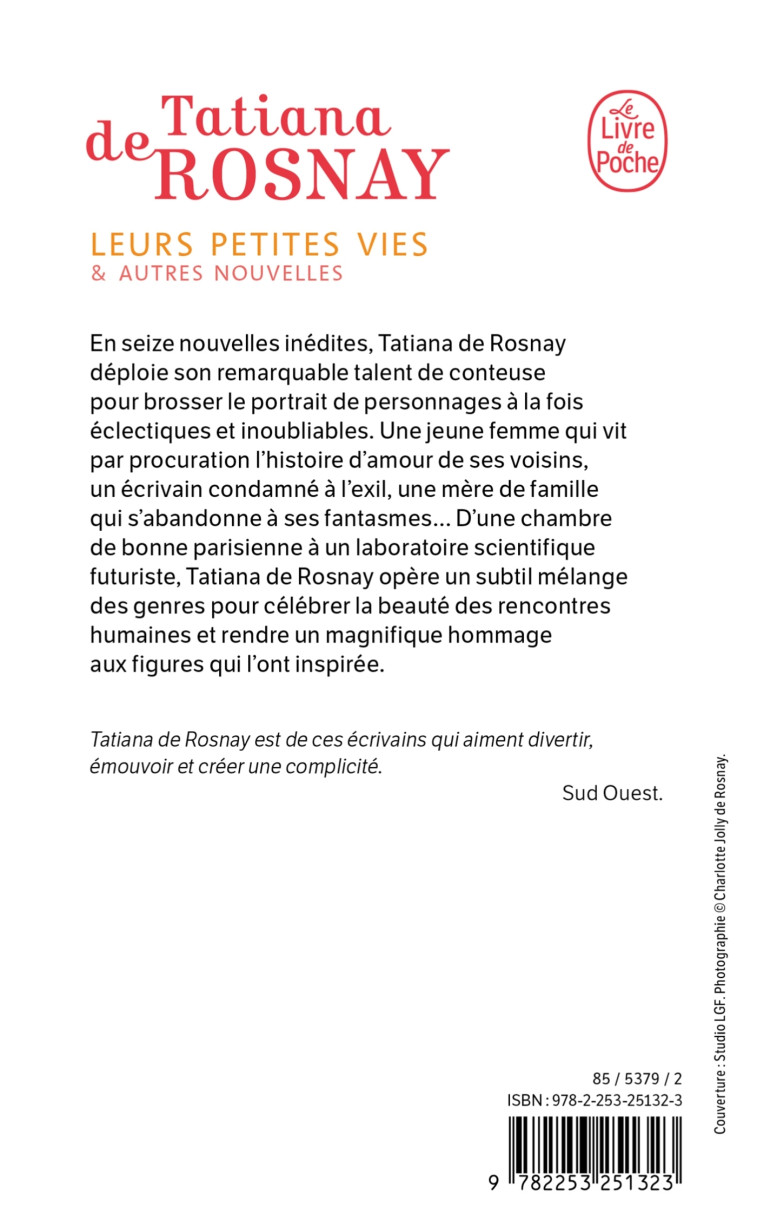 Leurs petites vies - Tatiana de Rosnay, Tatiana Rosnay - LGF