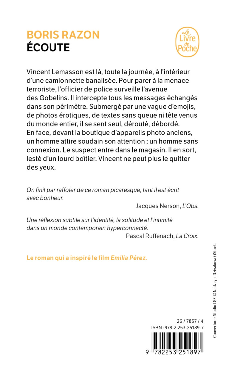 Ecoute - Boris Razon, Boris Razon - LGF