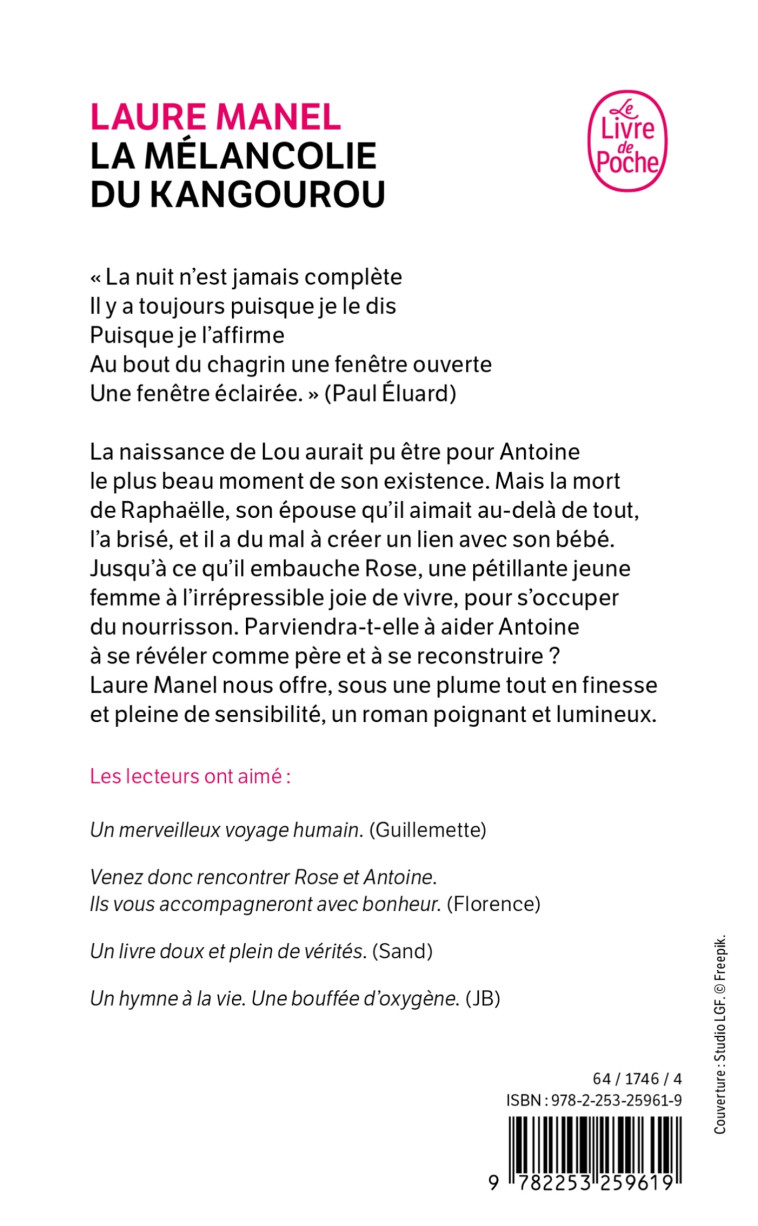 La Mélancolie du kangourou - Laure Manel, Laure Manel - LGF