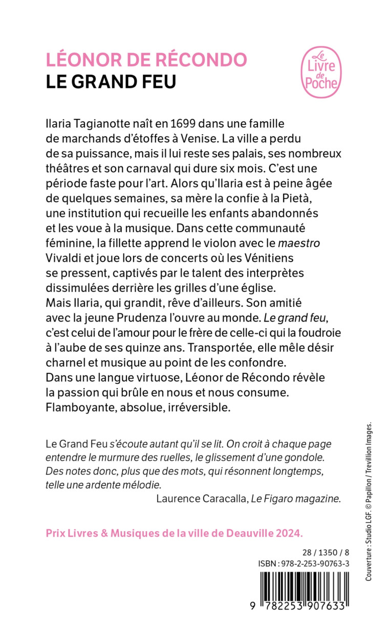 Le Grand Feu - Léonor de Récondo, Léonor de Récondo - LGF
