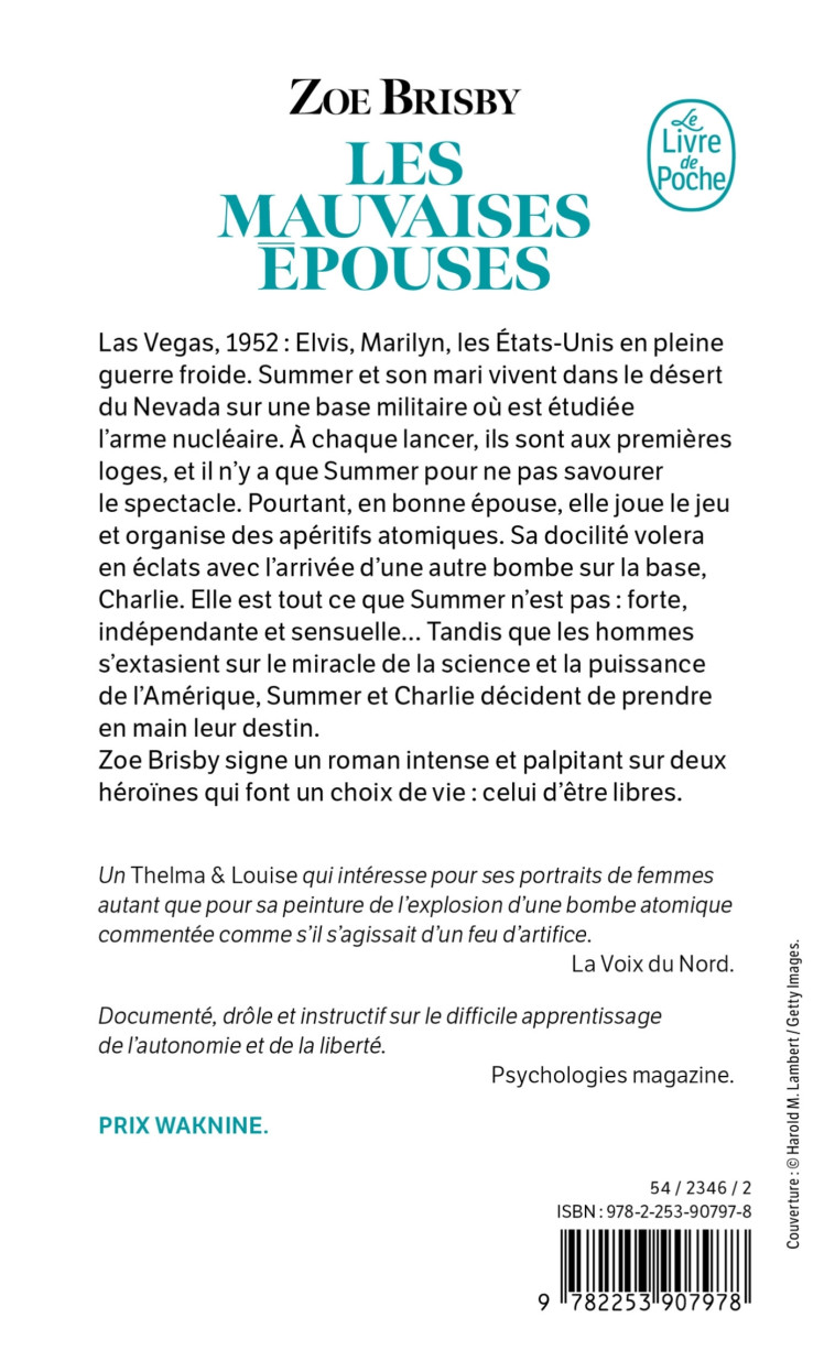 Les mauvaises épouses - Zoé Brisby - LGF