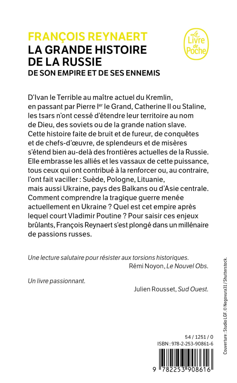 La Grande Histoire de la Russie - François Reynaert, François Reynaert - LGF