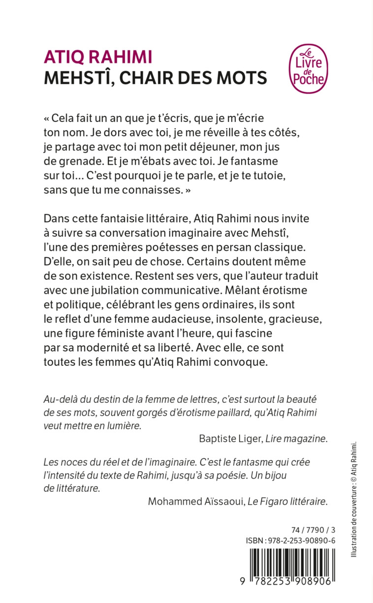 Mehstî, chair des mots - Atiq Rahimi, Atiq Rahimi - LGF