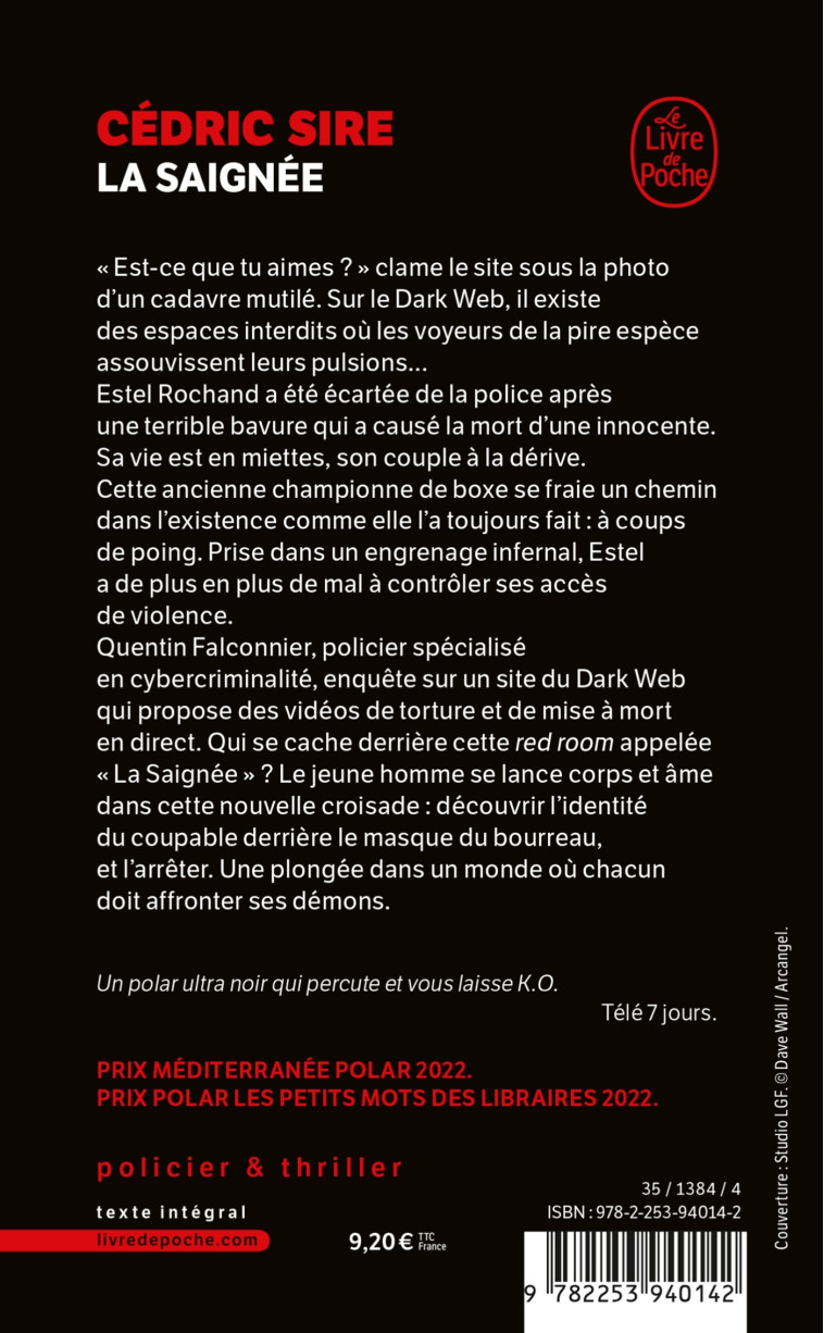 La Saignée - Cédric Sire, Cédric Sire - LGF