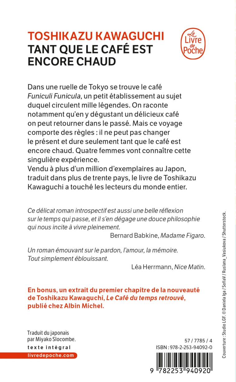 Tant que le café est encore chaud - Toshikazu Kawaguchi, Toshikazu Kawaguchi - LGF