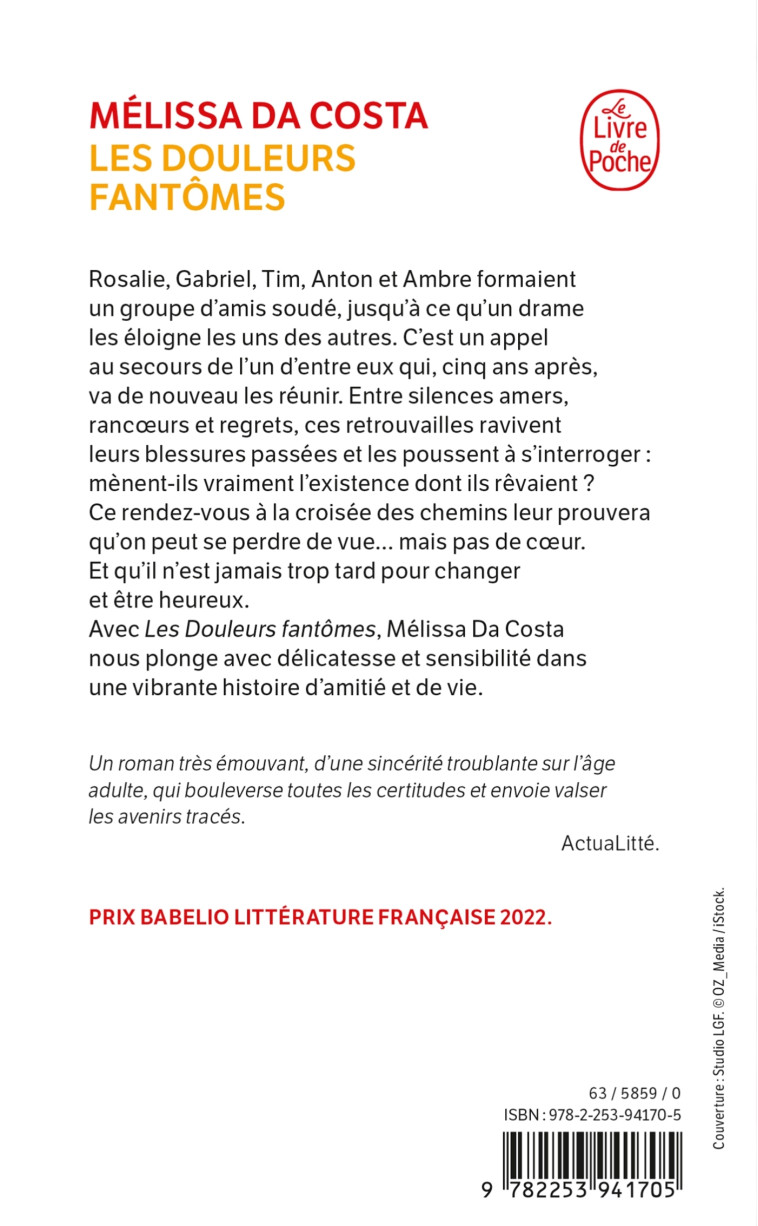 Les Douleurs fantômes - Mélissa Da Costa, Mélissa Da Costa - LGF