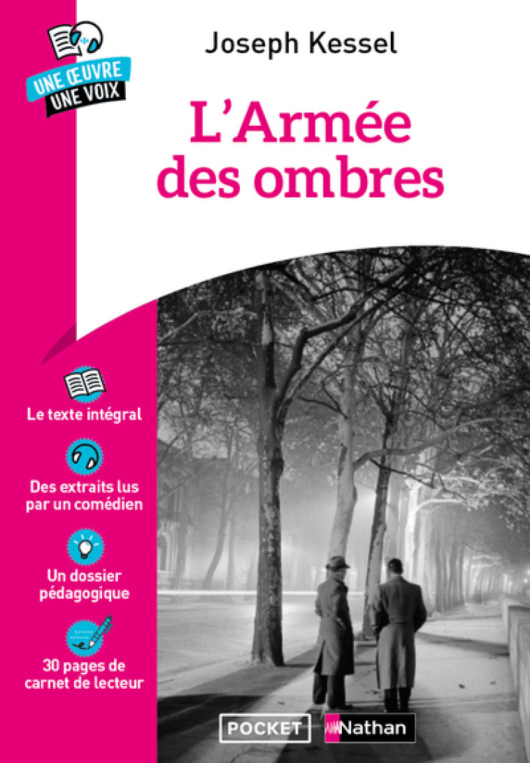 L'armée des ombres - Une oeuvre une voix - Joseph Kessel, Florence Renner - POCKET