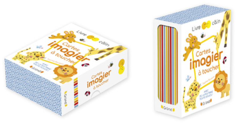 Livre câlin - Cartes imagier à toucher - Sophie Bouxom - GRUND