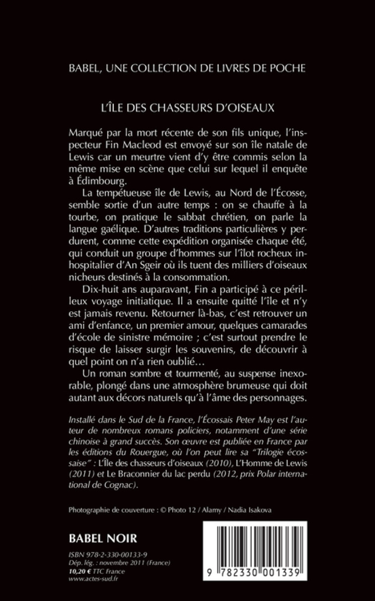 L'Ile des chasseurs d'oiseaux - Peter May, Jean-René Dastugue, Peter May, Jean-René Dastugue - ACTES SUD