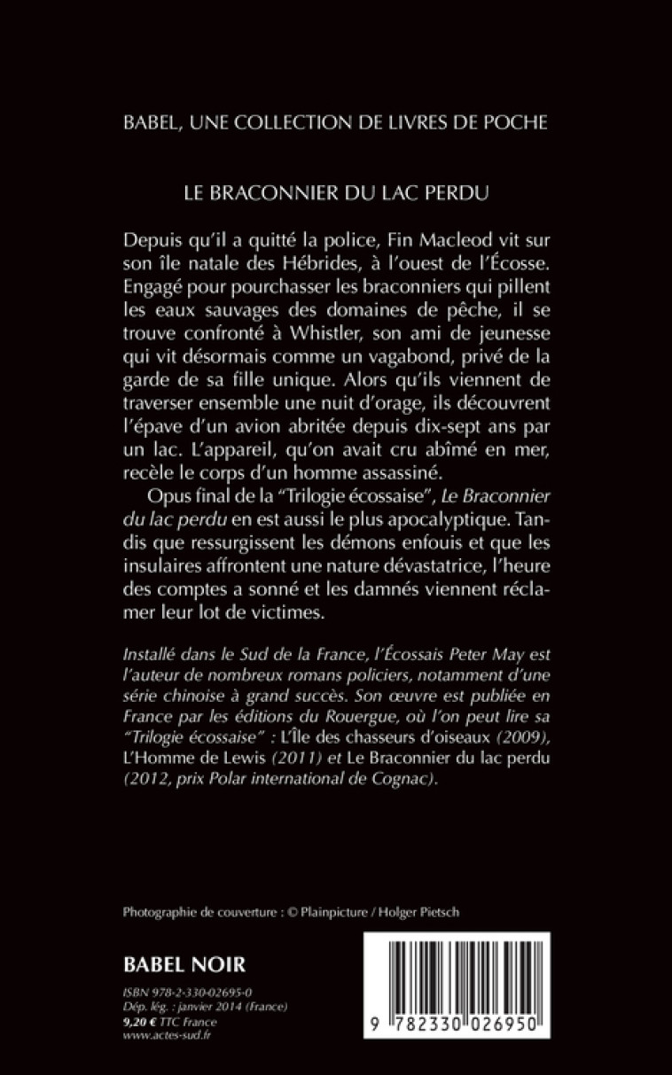 Le Braconnier du lac perdu - Peter May, Jean-René Dastugue, Peter May, Jean-René Dastugue - ACTES SUD