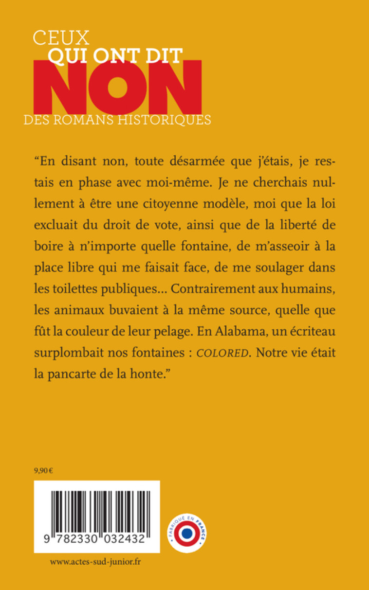 Rosa Parks : "Non à la discrimination raciale" -  Nimrod,  Nimrod - ACTES SUD