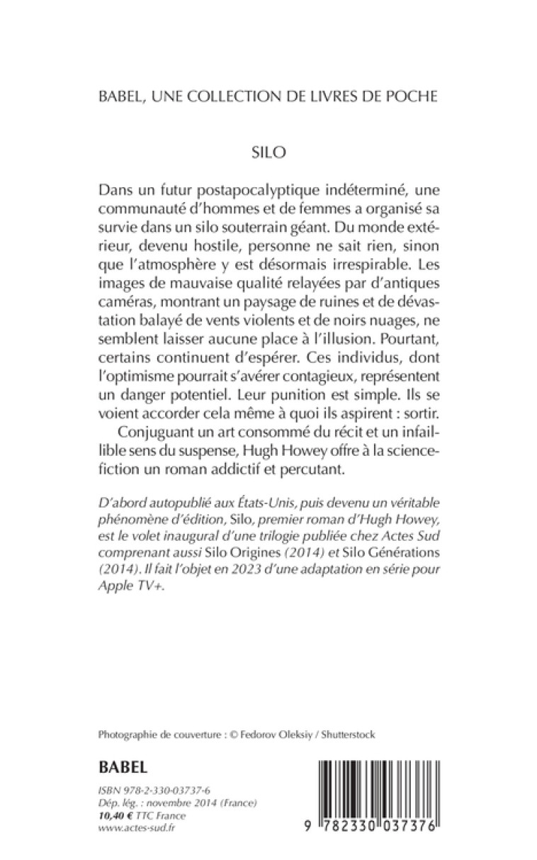Silo - Hugh Howey, Laure Manceau, Yoann Gentric, Hugh Howey, Laure Manceau, Yoann Gentric - ACTES SUD