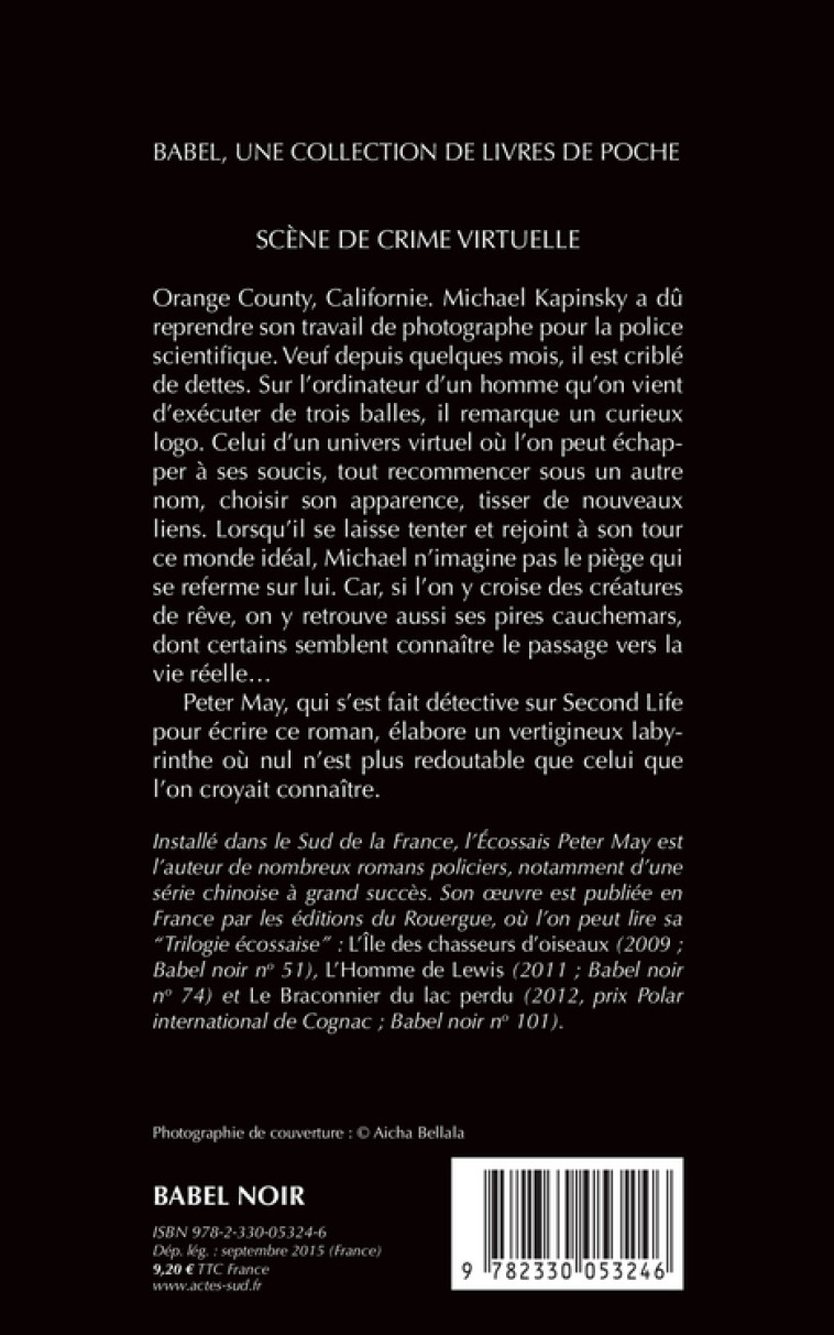 Scène de crime virtuelle - Peter May, Jean-René Dastugue - ACTES SUD