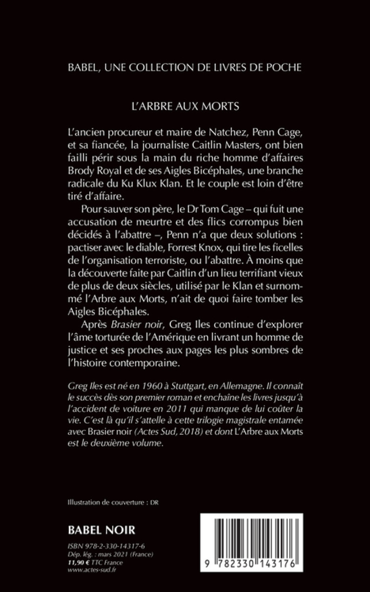 L'Arbre aux morts - Greg Iles, Aurélie Tronchet, Greg Iles, Aurélie Tronchet - ACTES SUD