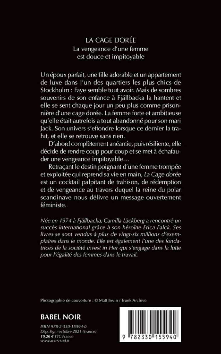 La Cage dorée - Camilla Läckberg, Rémi Cassaigne, Camilla Läckberg, Rémi Cassaigne - ACTES SUD