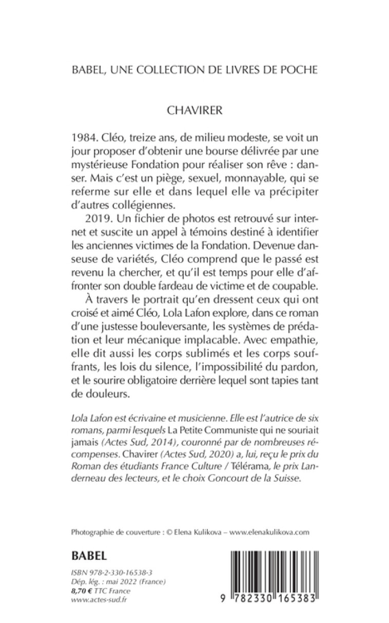 Chavirer - Lola Lafon, Lola Lafon - ACTES SUD