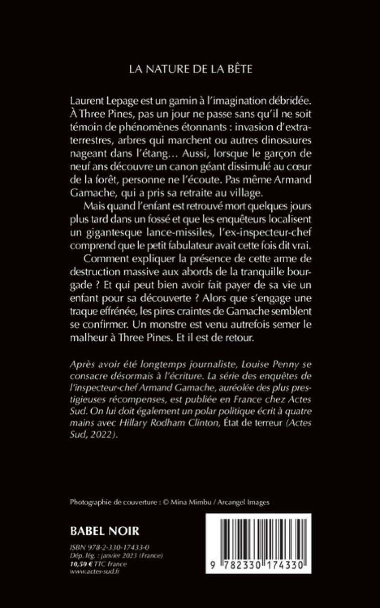 La Nature de la bête - Louise Penny, Paul Gagné, Lori Saint-Martin, Louise Penny, Paul Gagné, Lori Saint-Martin - ACTES SUD