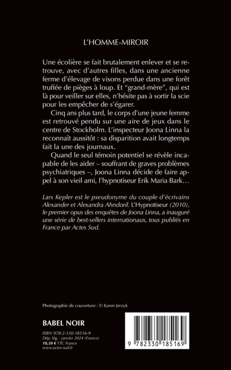 L'Homme-miroir - Lars Kepler, Lena Grumbach, Lars Kepler, Lena Grumbach - ACTES SUD