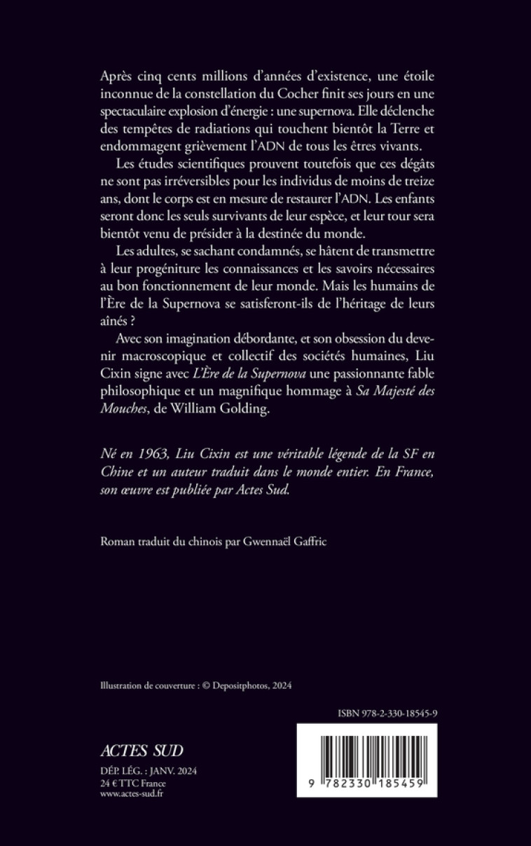 L'ère de la supernova - Cixin Liu, Gwennaël Gaffric, Cixin Liu, Gwennaël Gaffric - ACTES SUD