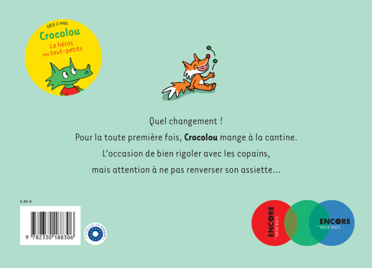 Crocolou mange à la cantine - Ophélie Texier, Ophélie Texier - ACTES SUD