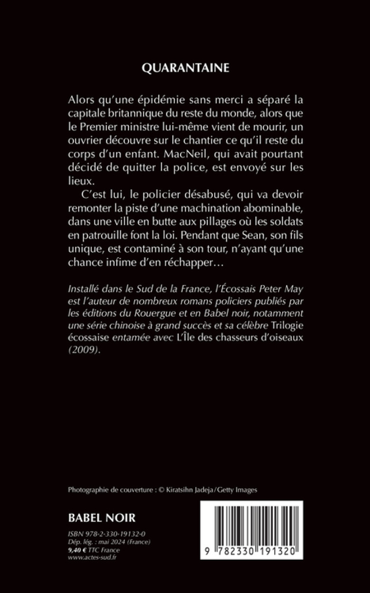 Quarantaine - Peter May, Ariane Bataille, Peter May, Ariane Bataille - ACTES SUD