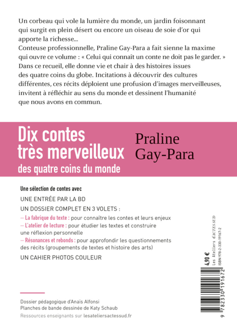 Dix contes très merveilleux - PRALINE GAY-PARA, Catherine Schaub-abkarian, Anaïs Alfonsi, Katy Schaub, PRALINE GAY-PARA, Katy Schaub, Anaïs Alfonsi - ACTES SUD