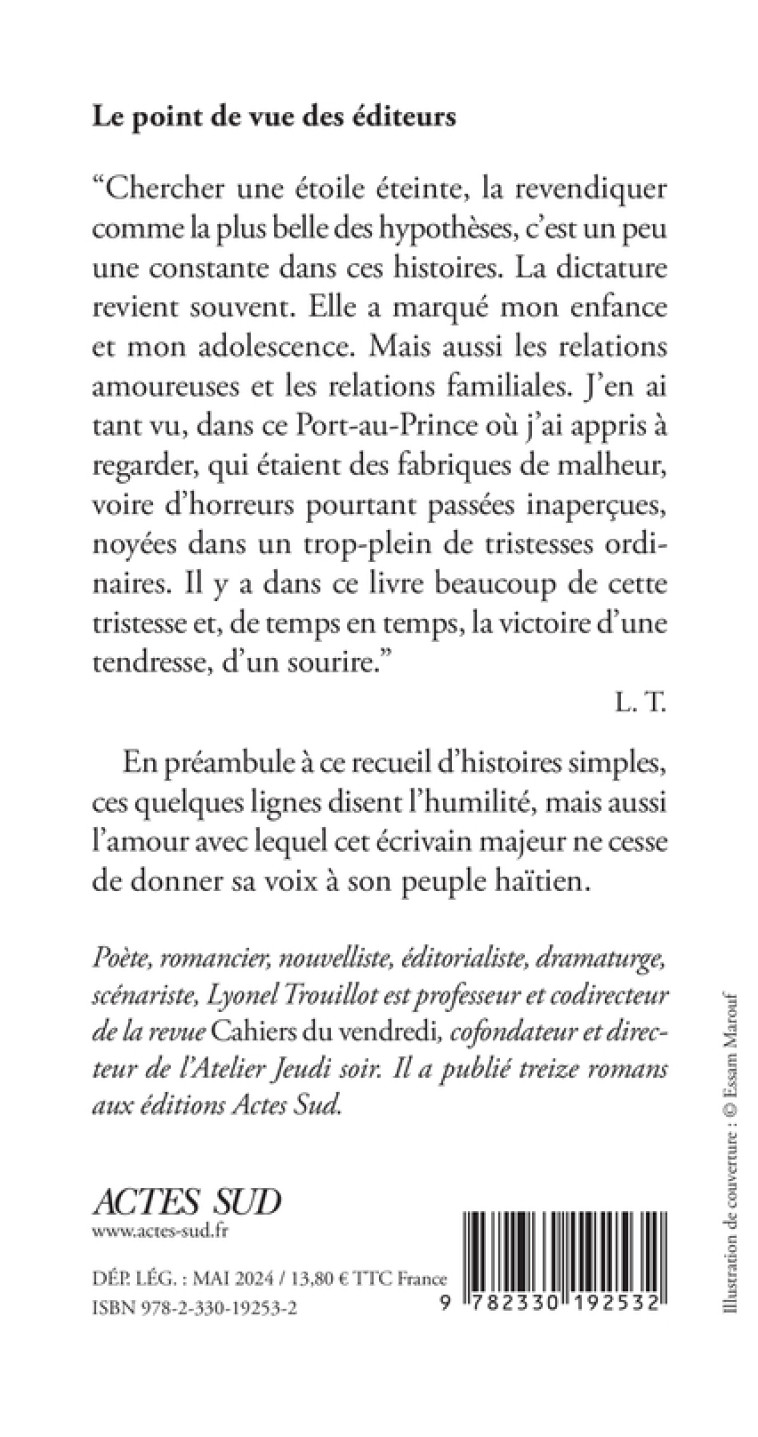 Histoires simples - Lyonel Trouillot, Lyonel Trouillot - ACTES SUD