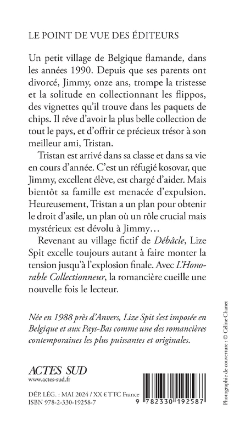 L'honorable collectionneur - Lize Spit, Emmanuelle Tardif - ACTES SUD
