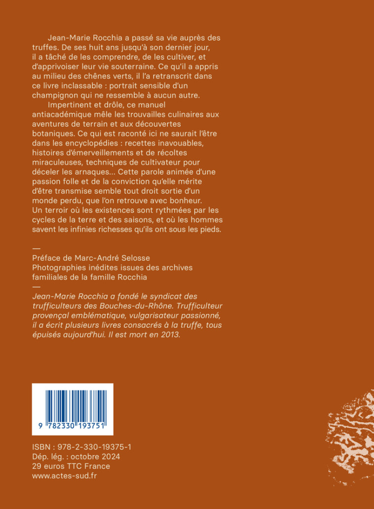 Éloge de la truffe - Jean Marie Rocchia, Eglantine Rocchia, Marc-André Selosse, Jean Marie Rocchia, Marc-André Selosse, Eglantine Rocchia - ACTES SUD