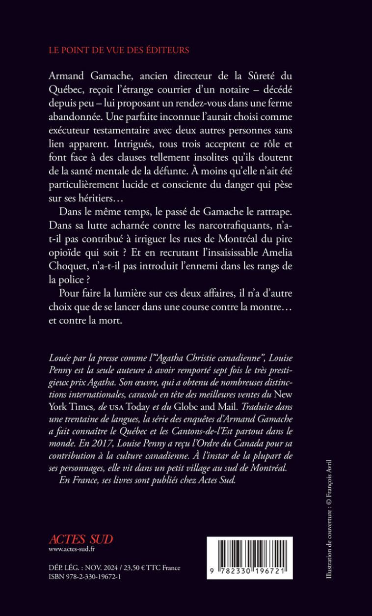 Au Royaume des aveugles - Louise Penny, Lori Saint-Martin, Paul Gagné, Louise Penny, Paul Gagné, Lori Saint-Martin - ACTES SUD