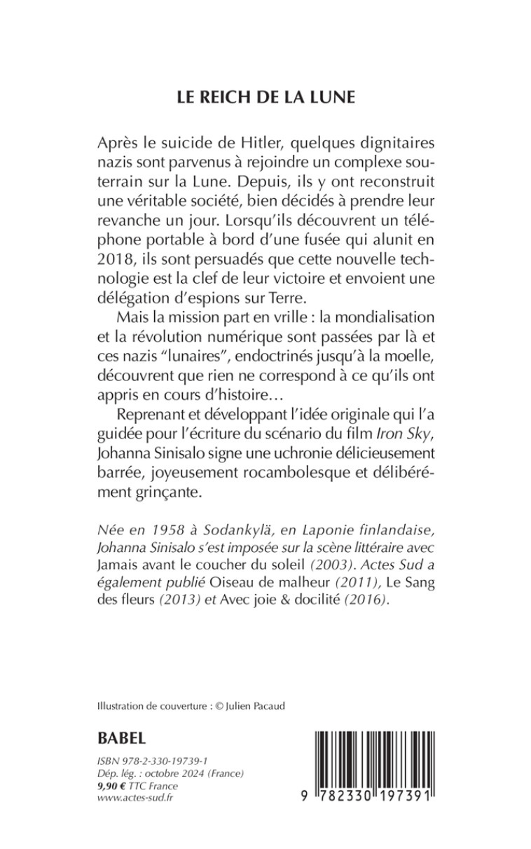 Le Reich de la Lune - Johanna Sinisalo, Anne Colin du Terrail, Johanna Sinisalo, Anne Colin du Terrail - ACTES SUD