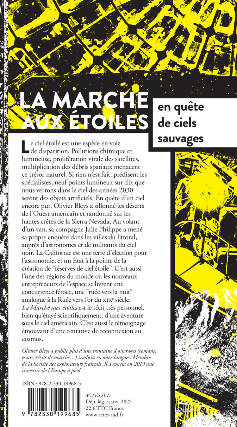 La marche aux étoiles - Olivier Bleys, Olivier Bleys - ACTES SUD