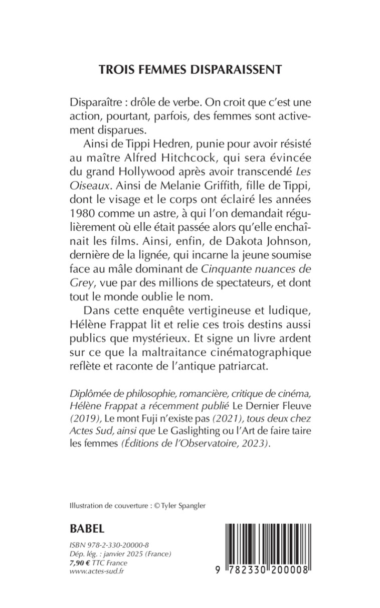 Trois femmes disparaissent - Hélène FRAPPAT, Hélène FRAPPAT - ACTES SUD