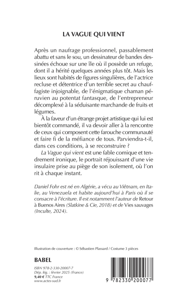 La Vague qui vient - Daniel Fohr, Daniel Fohr - ACTES SUD