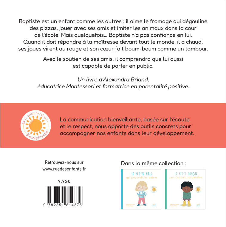 Le Petit Garçon qui n’avait pas confiance en lui - Alexandra Briand, Mylène Alves, Alexandra Briand, Mylène Alves - CTP RUE ENFANTS