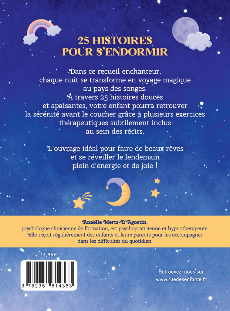 25 histoires pour s’endormir - Anaëlle Mertz-D'Agostin - CTP RUE ENFANTS