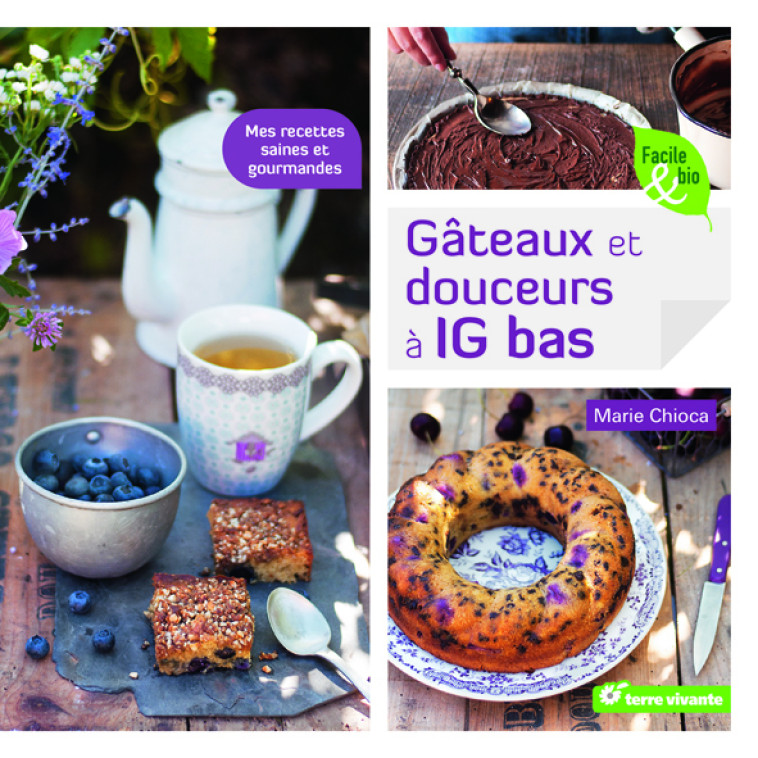 Gâteaux et douceurs à indice glycémique bas - Marie Chioca, Marie Chioca - TERRE VIVANTE
