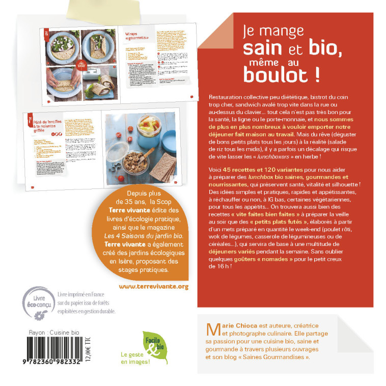Je mange sain et bio, même au boulot ! - Marie Chioca - TERRE VIVANTE