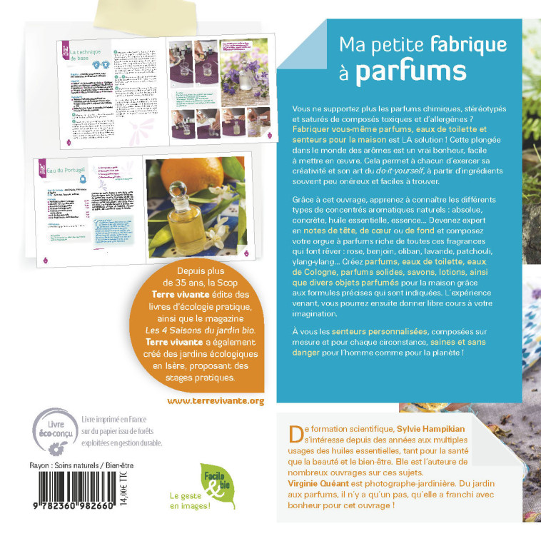 Ma petite fabrique à parfums - Sylvie Hampikian, Virginie Queant - TERRE VIVANTE