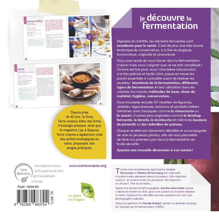Je découvre la fermentation - Louise Browaeys,  Aurélie Jeannette - TERRE VIVANTE