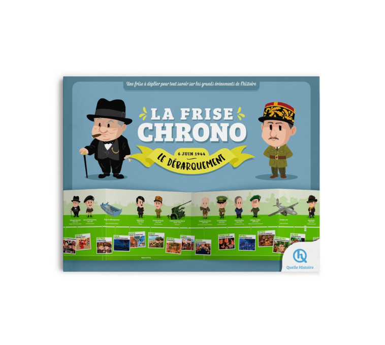 La frise chrono Le débarquement - Patricia Crété, Bruno Wennagel, Mathieu Ferret, Quelle Histoire Studio Quelle Histoire Studio,  ,  , Patricia Crété - QUELLE HISTOIRE