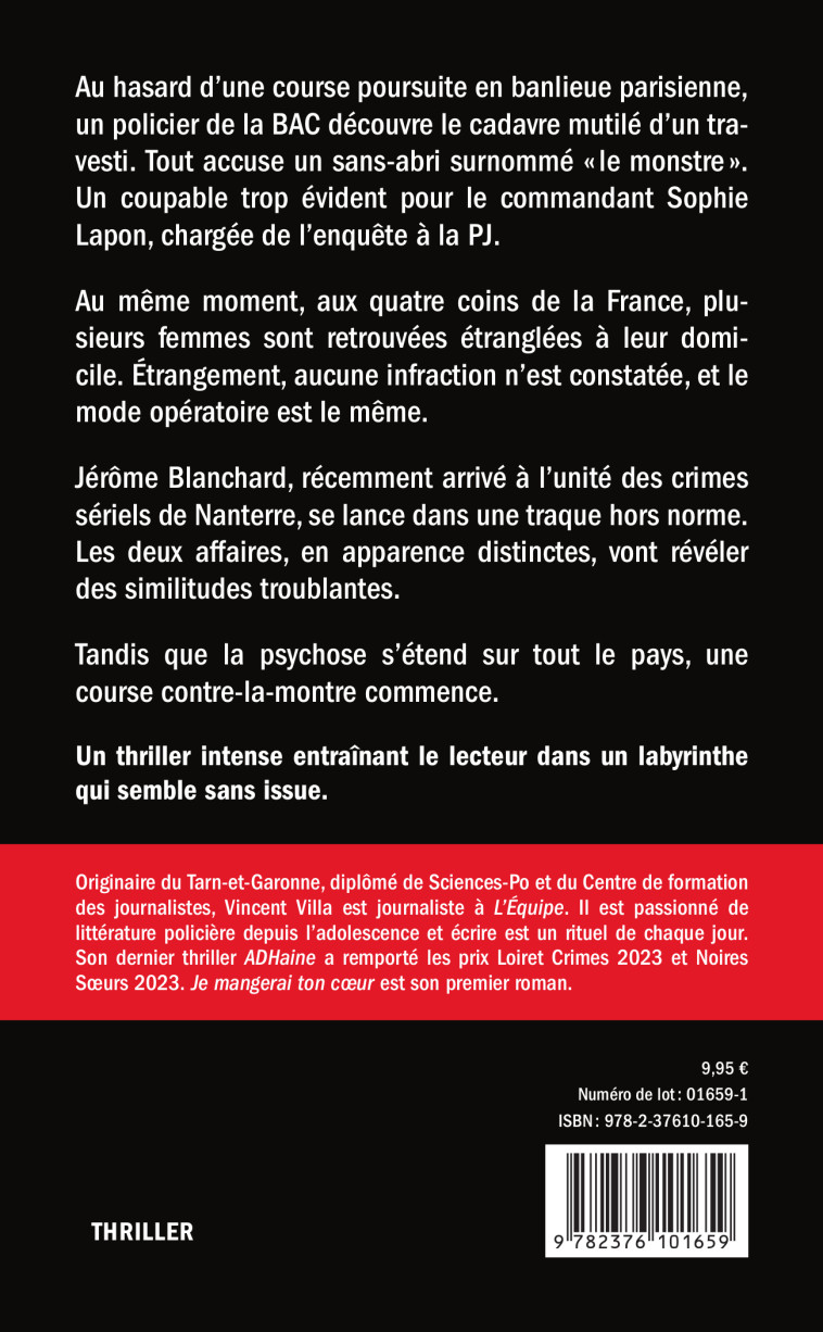 Je mangerai ton cœur - Vincent Villa - DU 123